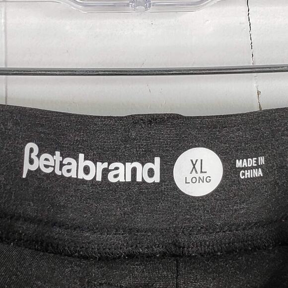 Betabrand Dress Pants Womens XL Tall Straight Leg Yoga Gray Rayon Ponte XLT - Picture 4 of 8